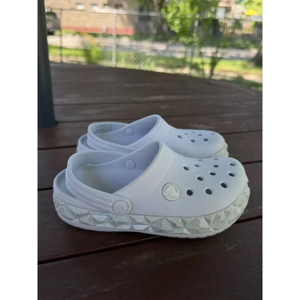 Crocs Crocband Clogs Kids Sky Blue Slip-On Lightweight Comfort Strap Casual C11